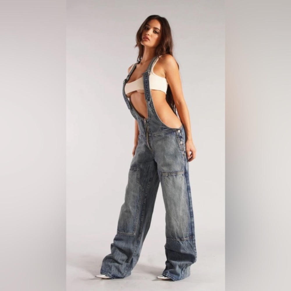 NWT Revice The Plunge Overalls in deep sea - Picture 2 of 9